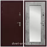 С зеркалом и шумоизоляцией, Дверь входная Армада Лондон Антик медь / ФЛЗ пастораль Бетон темный