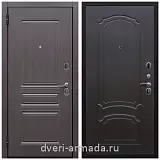 Утепленные входные двери, Дверь входная надежная Армада Экстра ФЛ-243 Эковенге / ФЛ-140 Венге с зеркалом